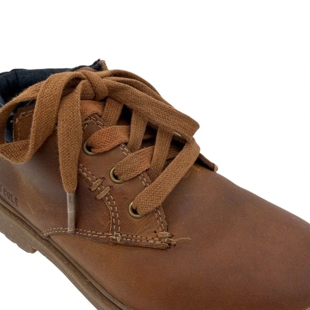 Kenneth Cole Strada Ashton Brown Leather Chukka Boots Boys Youth‎ 12
